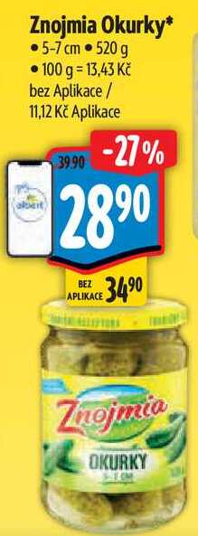 Znojmia Okurky, 520 g