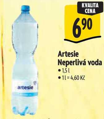 Artesie Neperlivá voda, 1,5 l