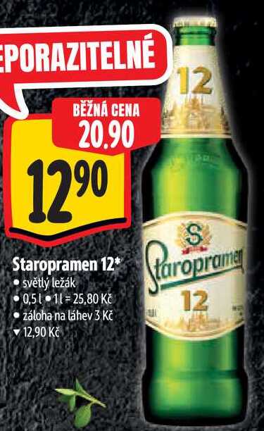 Staropramen 12, 0,5 l