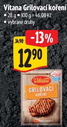 Vitana Grilovací koření, 28 g