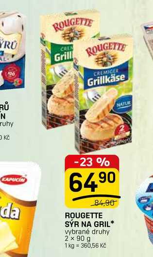 ROUGETTE SÝR NA GRIL* vybrané druhy 2 x 90 g  