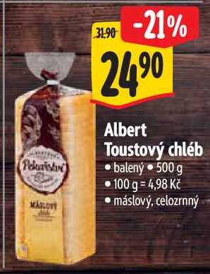 Albert Toustový chléb, 500 g