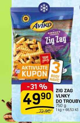 ZIG ZAG VLNKY DO TROUBY 750 g  