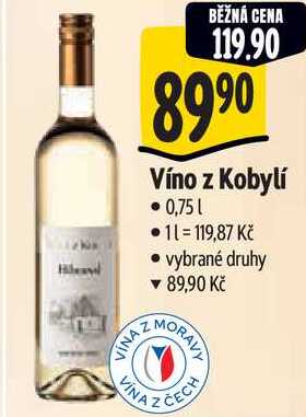 Víno z Kobylí, 0,75 