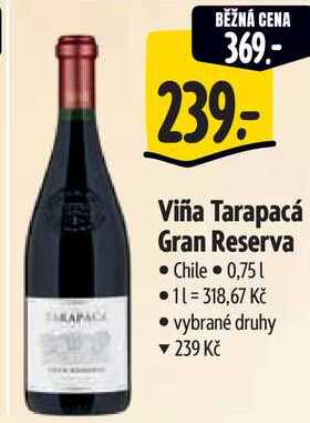 Viña Tarapacá Gran Reserva, Chile 0,751