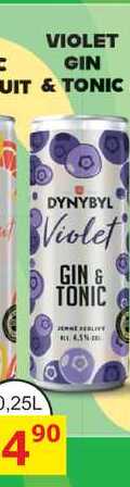 DYNYBYL Violet GIN & TONIC 0,25l míchaný nápoj