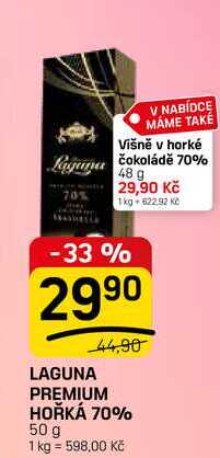 LAGUNA PREMIUM HOŘKÁ 70% 50 g 