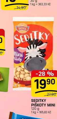 SEDITKY PIŠKOTY MINI 120 g 