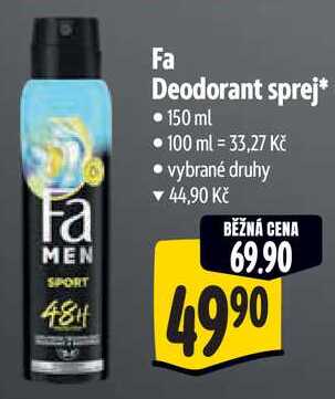 Fa Deodorant sprej*, 150 ml 