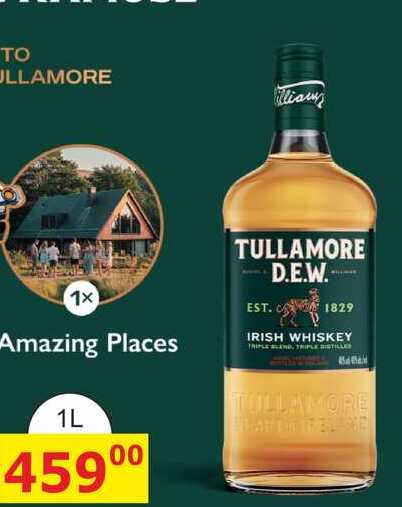 Tullamore Dew Irish whiskey 1L