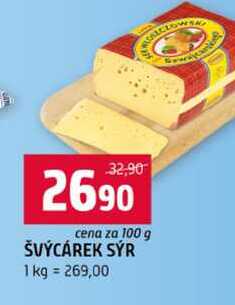 ŠVÝCÁREK SÝR 100g