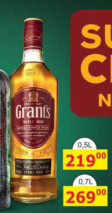 Grant's TRIPLE WOOD BLENDED 0,7L 