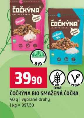 ČOČKÝNA BIO SMAŽENÁ ČOČKA 40 g vybrané druhy 
