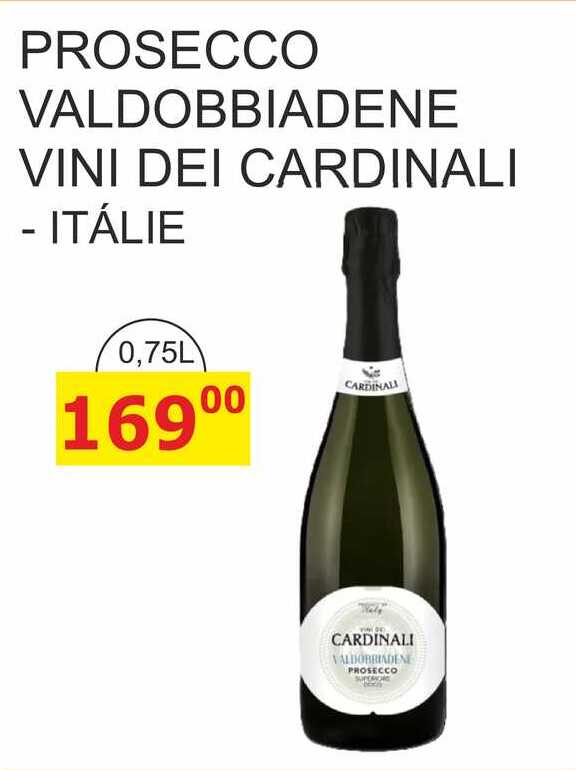 PROSECCO VALDOBBIADENE VINI DEI CARDINALI - ITÁLIE 0,75L 
