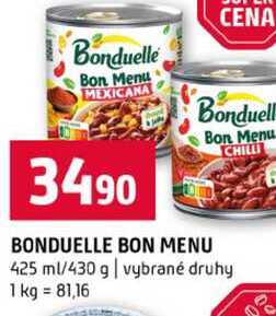 BONDUELLE BON MENU 425 ml/430 g vybrané druhy 