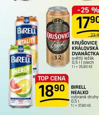 BIRELL NEALKO vybrané druhy 0,5l