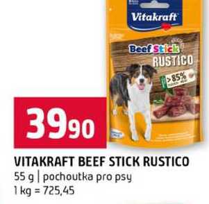 VITAKRAFT BEEF STICK RUSTICO 55 g pochoutka pro psy