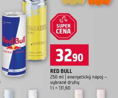 RED BULL 250 ml energetický nápoj vybrané druhy