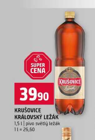 KRUŠOVICE KRÁLOVSKÝ LEŽÁK 1,5l pivo světlý ležák