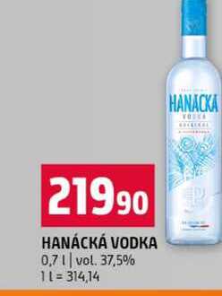 HANÁCKÁ VODKA 0,7l vol. 37,5%