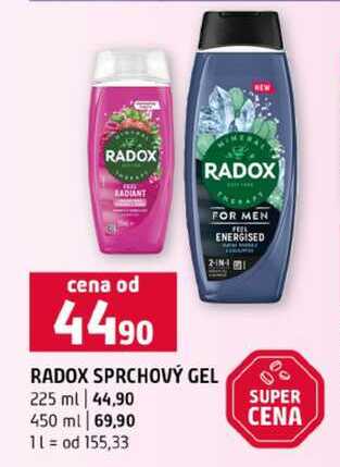 RADOX SPRCHOVÝ GEL 225 ml 