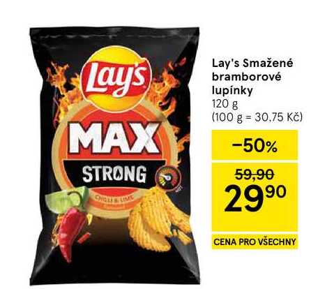 Lay's Smažené bramborové lupínky, 120 g