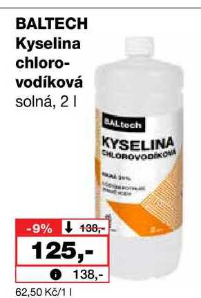 BALTECH Kyselina chlorovodíková solná, 2l