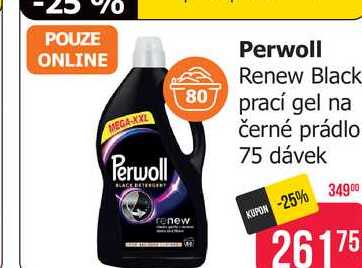 Perwoll Renew Black prací gel na černé prádlo 75 dávek