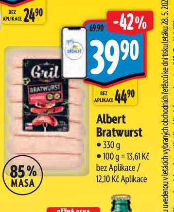 Albert Bratwurst 330 g