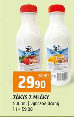 ZÁKYS Z MLÁKY 500 ml vybrané druhy 