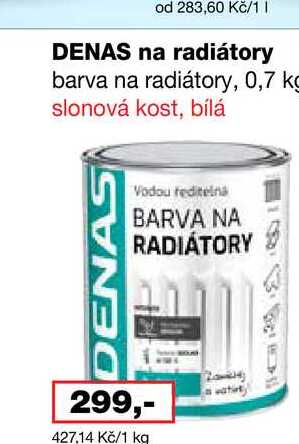 DENAS na radiátory barva na radiátory, 0,7 kg