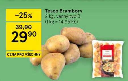 Tesco Brambory, 2 kg. varný typ B 
