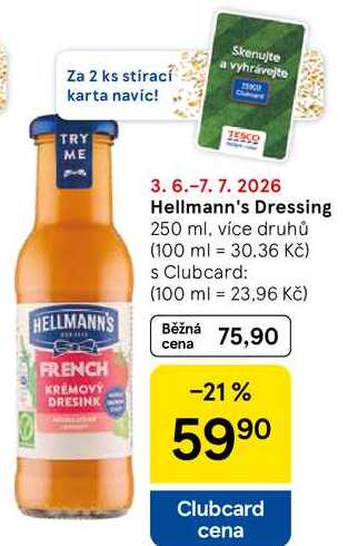 Hellmann's dresing, 250ml, vybrané druhy