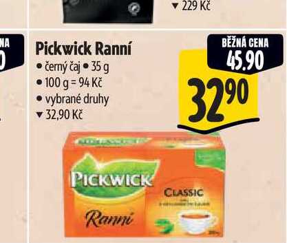  Pickwick Ranní černý čaj 35 g  