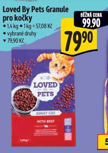 Loved By Pets Granule pro kočky, 1,4 kg
