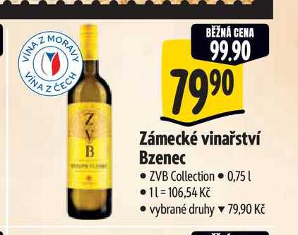 Zámecké vinařství Bzenec 0,75 l