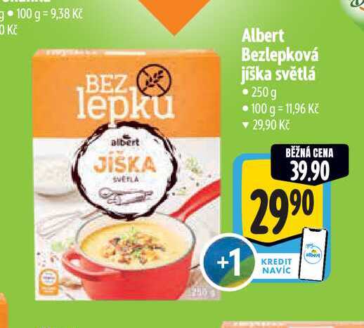  Albert Bezlepková jíška světlá 250g  