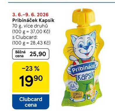 Pribináček Kapsík, 70 g 