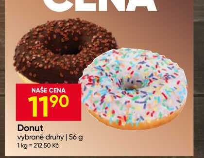 Donut vybrané druhy 56 g