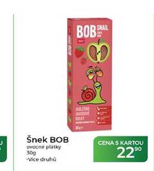 Šnek BOB ovocné plátky 30g