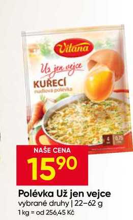 Vitana Polévka Už jen vejce vybrané druhy 22-62 g