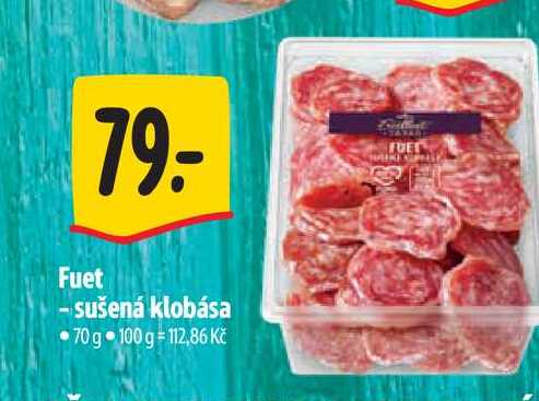 Fuet - sušená klobása 70 g 