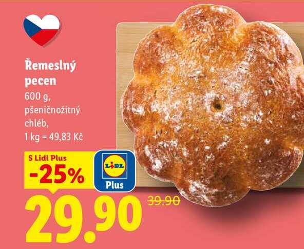 Řemeslný pecen, 600 g 