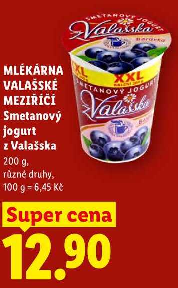 MLÉKÁRNA VALAŠSKÉ MEZIŘÍČÍ Smetanový jogurt z Valašska ,200 g