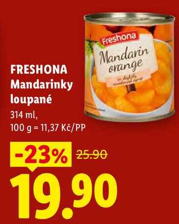 FRESHONA Mandarinky loupané, 314 ml