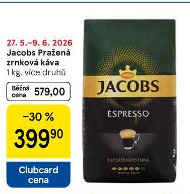 Jacobs Pražená zrnková káva, 1 kg 