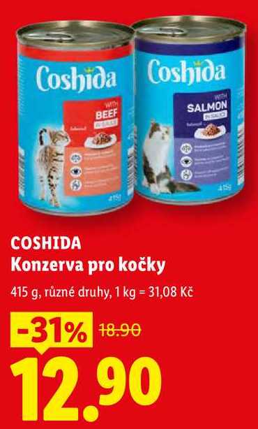 COSHIDA Konzerva pro kočky, 415 g
