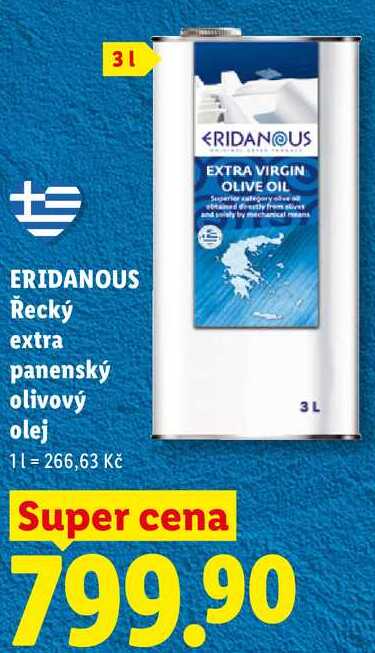 ERIDANOUS Řecký extra panenský olivový olej, 11