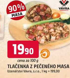 TLAČENKA Z PEČENÉHO MASA 100g