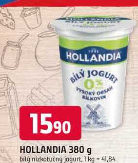 HOLLANDIA 380 g bílý nízkotučný jogurt